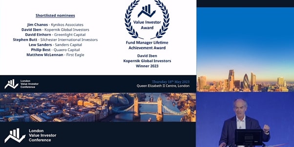 Fund Manager Lifetime Achievement Award and London Value Investor Conference