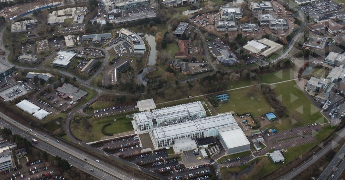 Aerial view of the area